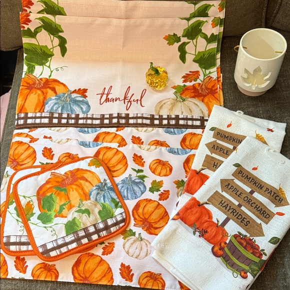 11 Piece Fall Holiday Pumpkin Kitchen/Dining Set with BONUS ITEMS! - Picture 1 of 13